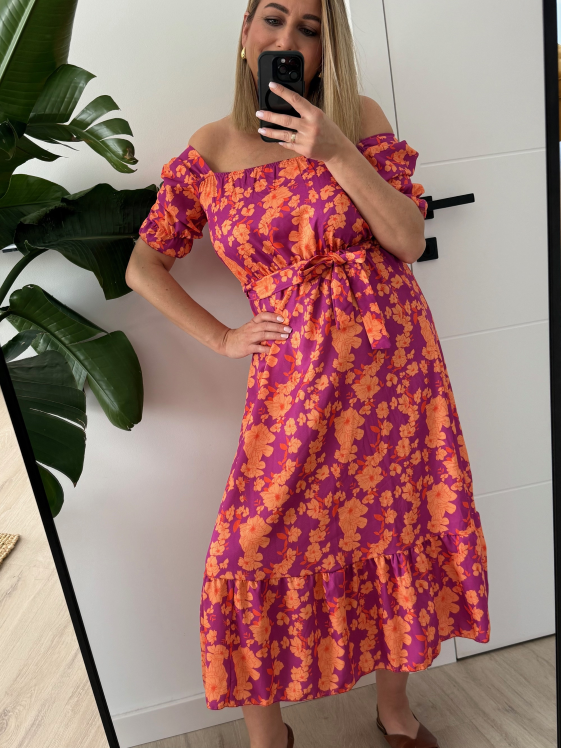Sukienka Flower wiązana zdjęcie 1