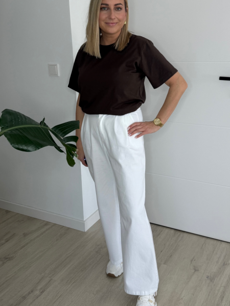 Spodnie Pantaloon białe denim zdjęcie 4