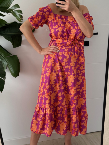 Sukienka Flower wiązana zdjęcie 2
