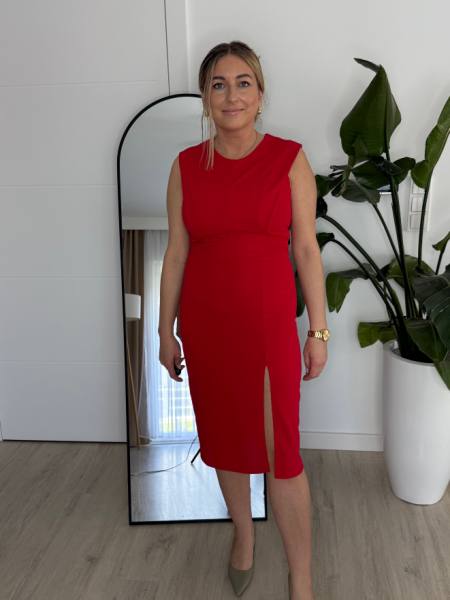 Sukienka SOPHIA czerwona zdjęcie 3