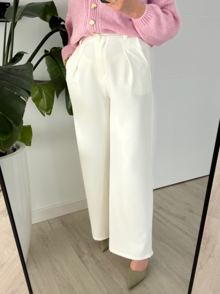 Spodnie Styled perłowe zdjęcie 1