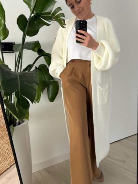 Spodnie Styled carmel zdjęcie 2