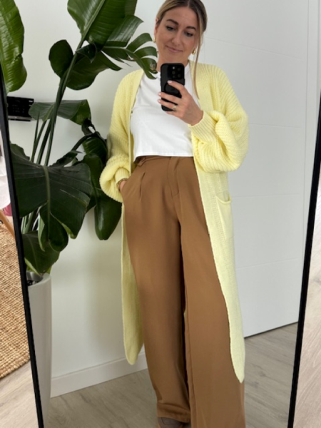 Spodnie Styled carmel zdjęcie 3